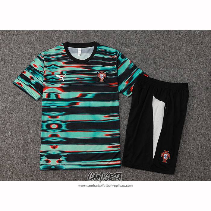 Chandal del Portugal 2025-2026 Manga Corta Verde - Pantalon Corto